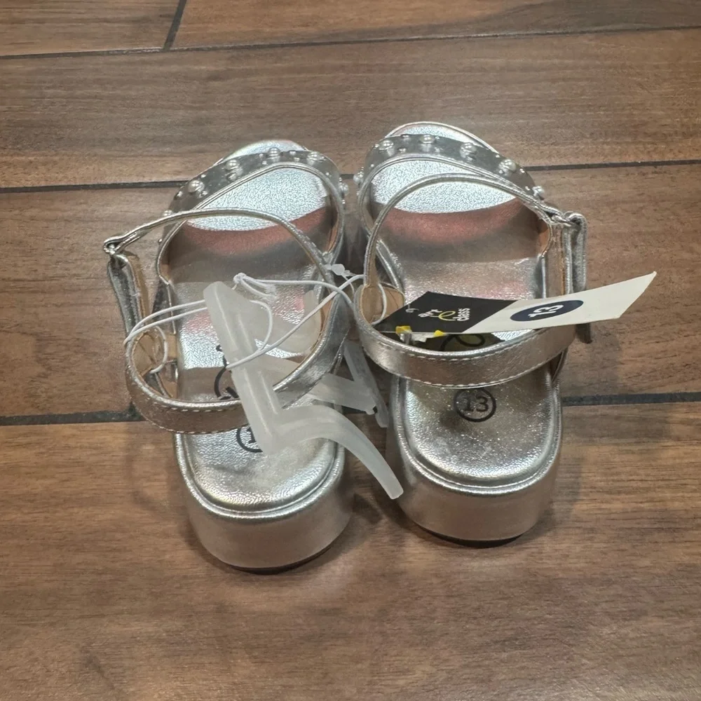CLASS ART Liana silver studded sandals size 13